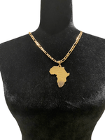 Load image into Gallery viewer, 14K Gold Plated Africa Necklace

